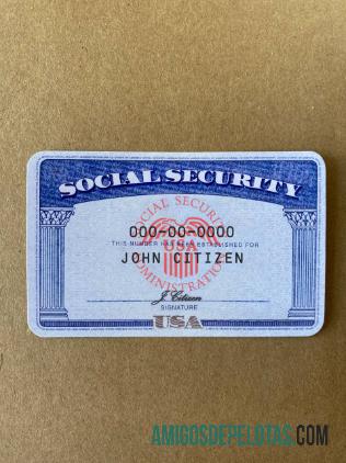 Fundo de papel Photolook EUA SSN FRENTE exemplo